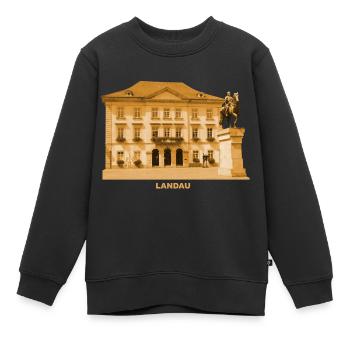 Landau, Palatinat, Mairie, Neckar, Rhénanie-Palatinat - Sweat Premium enfant bio - noir - Devant - AI Model Kid Female (0cm)