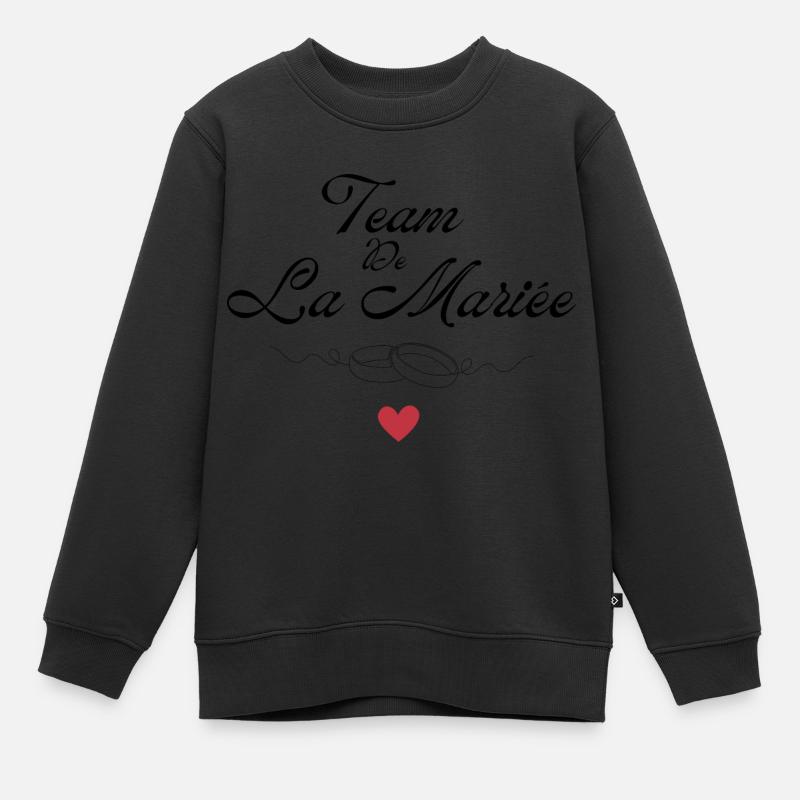 Team de la mariée -équipe de la mariée - Sweat Premium enfant bio - noir