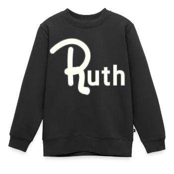 Ruth - Sweat Premium enfant bio - noir - Devant - AI Model Kid Female (0cm)
