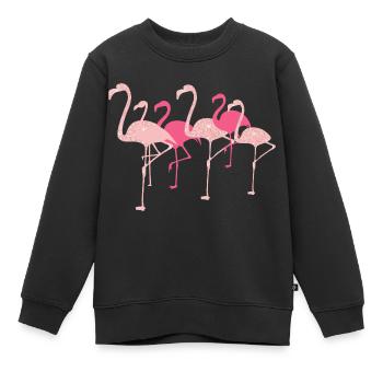 Flamingo Flamingo - Kinder Premium Organic Sweatshirt - Schwarz - Vorne - AI Model Kid Female (0cm)