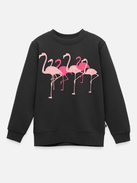 Flamingo Flamingo - Kinder Premium Organic Sweatshirt - Schwarz