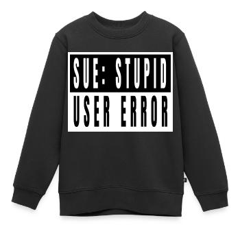 hacking code hacking coding coding computer quote - Kinder Premium Organic Sweatshirt - Schwarz - Vorne - AI Model Kid Female (0cm)