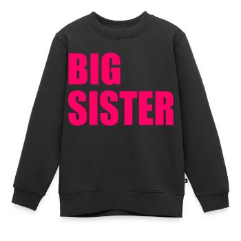 Big sister - Kinder Premium Organic Sweatshirt - Schwarz - Vorne - AI Model Kid Female (0cm)