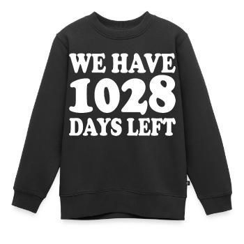 Il nous reste 1028 jours - Sweat Premium enfant bio - noir - Devant - AI Model Kid Female (0cm)