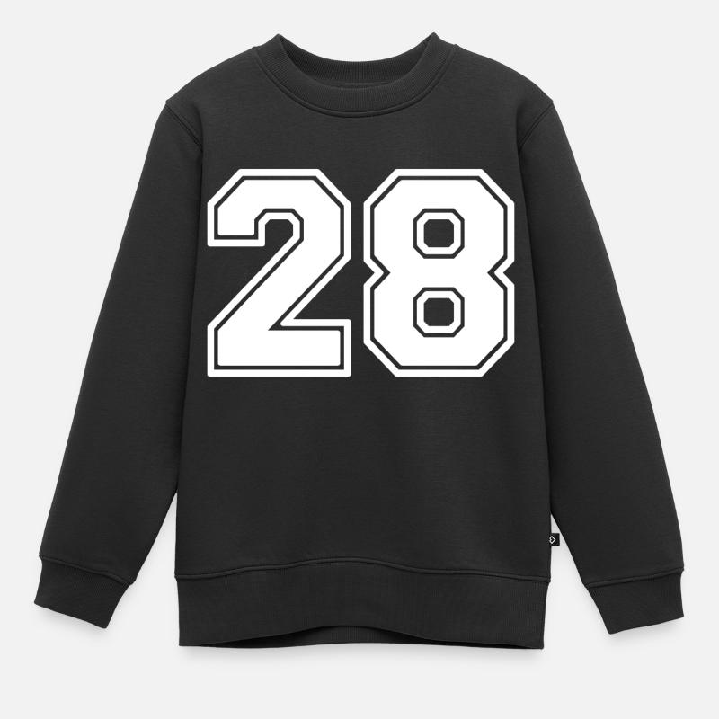 28 - Kinder Premium Organic Sweatshirt - Schwarz