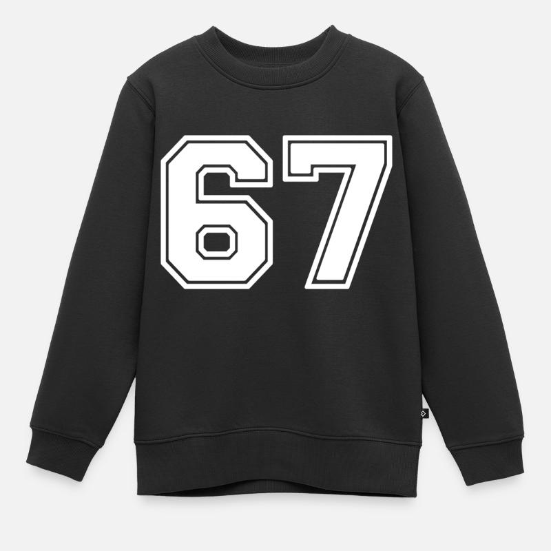 67 - Sweatshirt Premium barn ekologisk - svart
