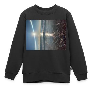 Sun over the ocean - Kinder Premium Organic Sweatshirt - Schwarz - Vorne - AI Model Kid Female (0cm)