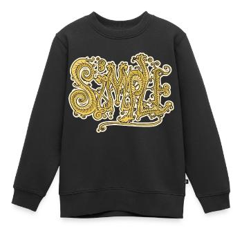 Graff Simple - Sweat Premium enfant bio - noir - Devant - AI Model Kid Female (0cm)