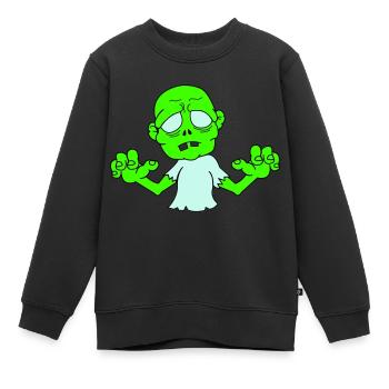 Zombie - Kinder Premium Organic Sweatshirt - Schwarz - Vorne - AI Model Kid Female (0cm)