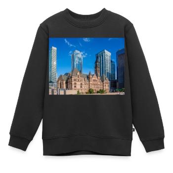 Altes Rathaus, Toronto, Kanada - Kinder Premium Organic Sweatshirt - Schwarz - Vorne - AI Model Kid Female (0cm)