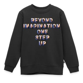 Votre imagination est votre pouvoir - Sweat Premium enfant bio - noir - Devant - AI Model Kid Female (0cm)