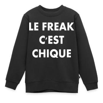 le freak c'est chique - Kinder Premium Organic Sweatshirt - Schwarz - Vorne - AI Model Kid Female (0cm)