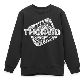 Geburt Thorvid - Kinder Premium Organic Sweatshirt - Schwarz - Vorne - AI Model Kid Female (0cm)