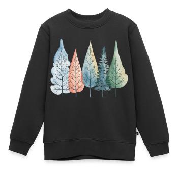 Winter - Kinder Premium Organic Sweatshirt - Schwarz - Vorne - AI Model Kid Female (0cm)
