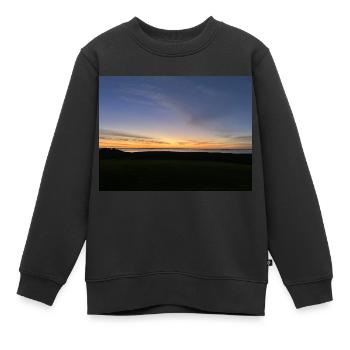 Lever du soleil - Sweat Premium enfant bio - noir - Devant - AI Model Kid Female (0cm)