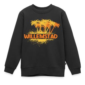 Party Willemstad - Kinder Premium Organic Sweatshirt - Schwarz - Vorne - AI Model Kid Female (0cm)
