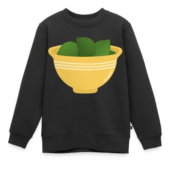 Bol de citrons verts - Sweat Premium enfant bio - noir - Devant - AI Model Kid Female (0cm)