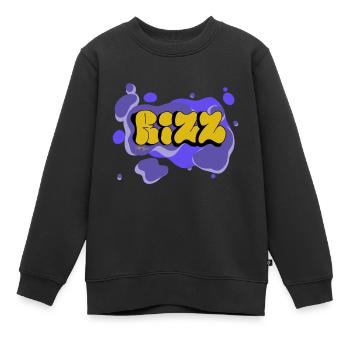 Rizz - Calypso Blous - Kinder Premium Organic Sweatshirt - Schwarz - Vorne - AI Model Kid Female (0cm)
