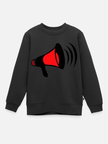Megaphon - Kinder Premium Organic Sweatshirt - Schwarz