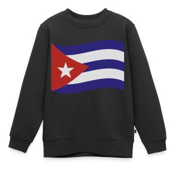 Kuba - Kinder Premium Organic Sweatshirt - Schwarz - Vorne - AI Model Kid Female (0cm)