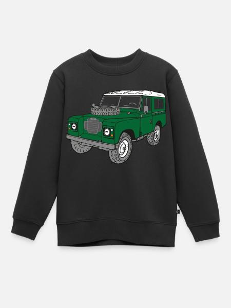 Land Rover Landie 4x4 Off-Road Series 3 88 - Kids Premium Organic Sweatshirt - black