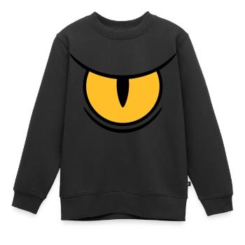 Big Reptile's Eye - Kinder Premium Organic Sweatshirt - Schwarz - Vorne - AI Model Kid Female (0cm)