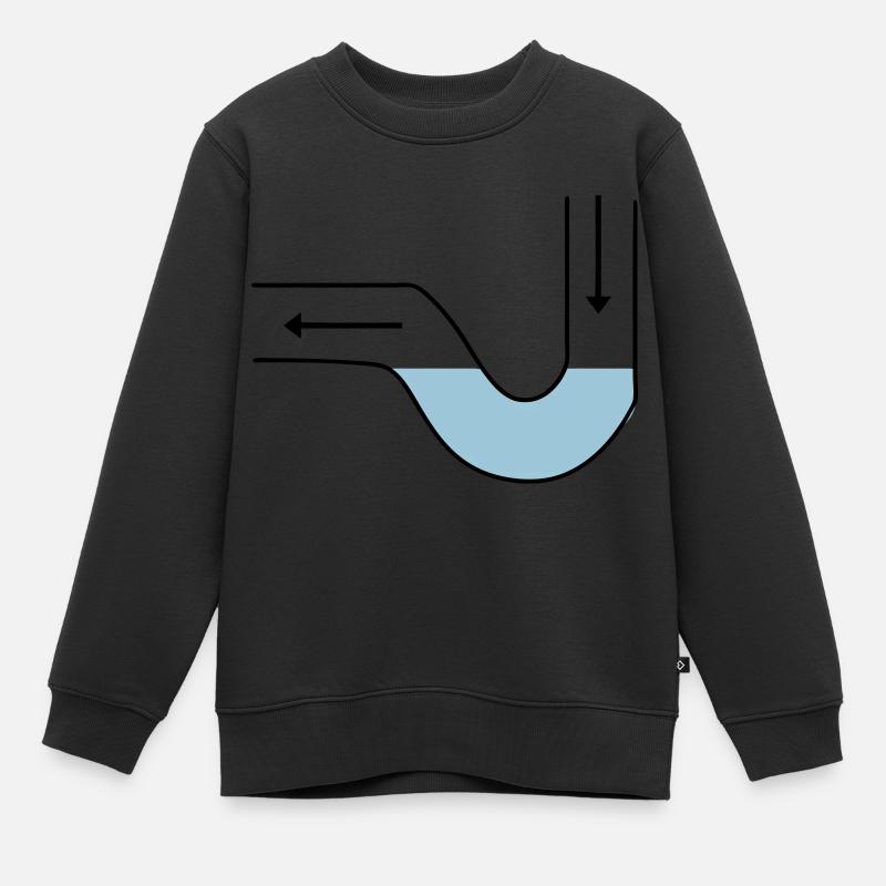 Plombier - Sweat Premium enfant bio - noir