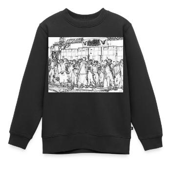 Soundsystem 2 - Kinder Premium Organic Sweatshirt - Schwarz - Vorne - AI Model Kid Female (0cm)