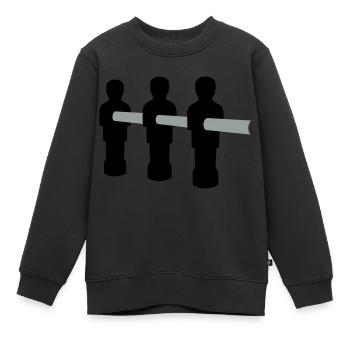 Kicker - Kinder Premium Organic Sweatshirt - Schwarz - Vorne - AI Model Kid Female (0cm)