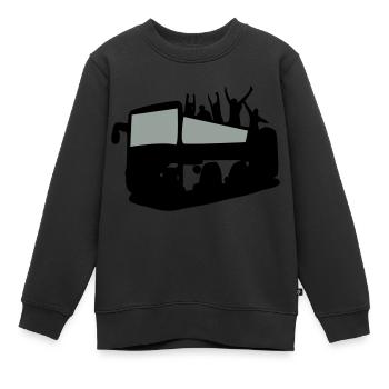 Tour Bus & Tourismus - Kinder Premium Organic Sweatshirt - Schwarz - Vorne - AI Model Kid Female (0cm)