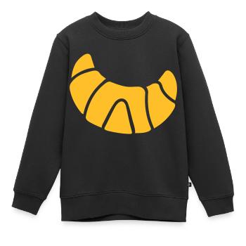 Croissant - Sweat Premium enfant bio - noir - Devant - AI Model Kid Female (0cm)