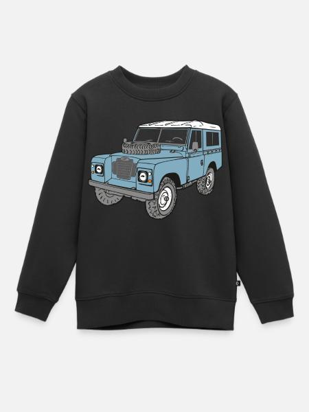 Land Rover Landie 4x4 Off Road Series 3 88 - Kids Premium Organic Sweatshirt - black
