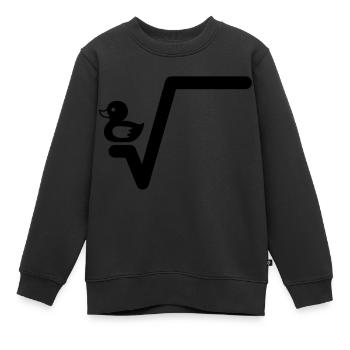 Ente Wurzel - Kinder Premium Organic Sweatshirt - Schwarz - Vorne - AI Model Kid Female (0cm)