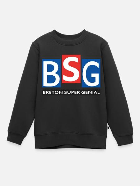 Breton super génial - Sweat Premium enfant bio - noir