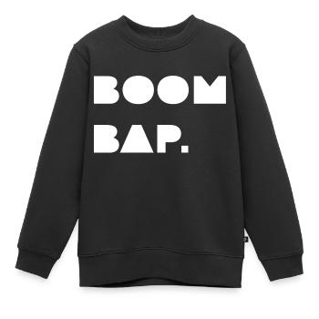 Hip Hop Rap Boom Bap Musik Geschenk - Kinder Premium Organic Sweatshirt - Schwarz - Vorne - AI Model Kid Female (0cm)
