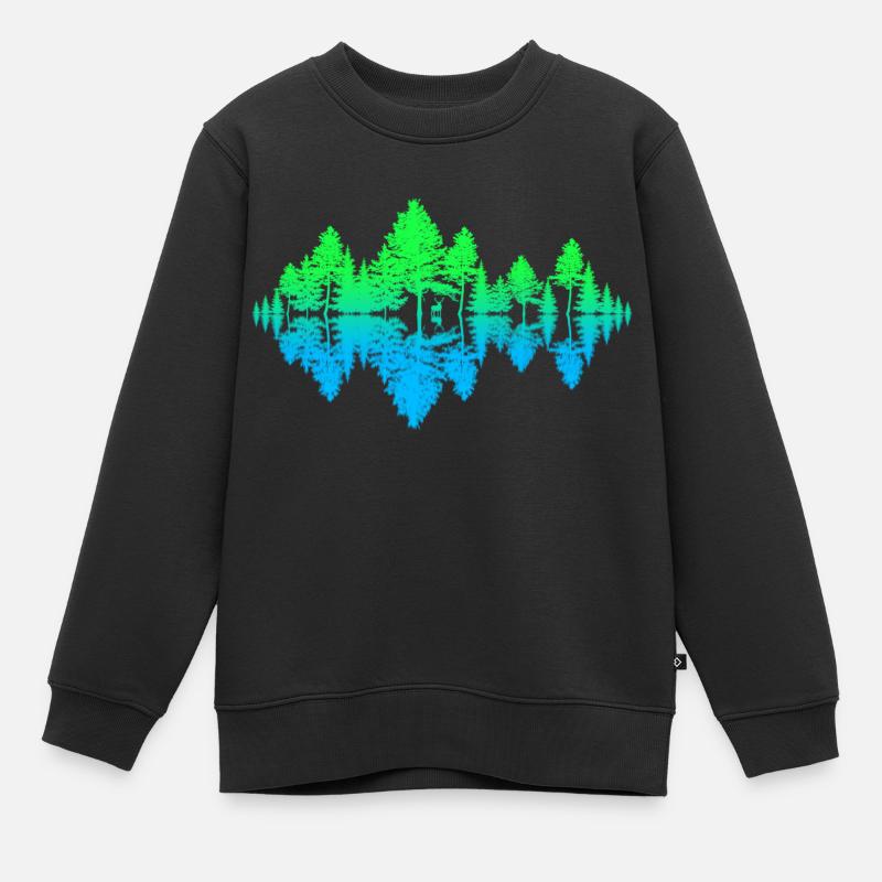 Bruit de la nature (printemps) - Sweat Premium enfant bio - noir