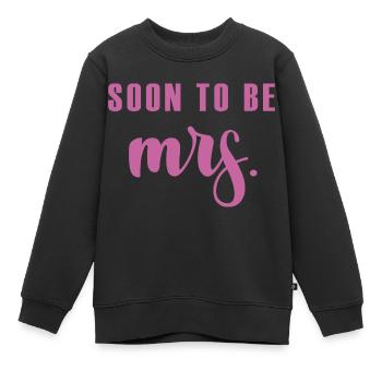 Soon to be MRS Geschenk Bräutigam Hochzeit Ehe - Kinder Premium Organic Sweatshirt - Schwarz - Vorne - AI Model Kid Female (0cm)