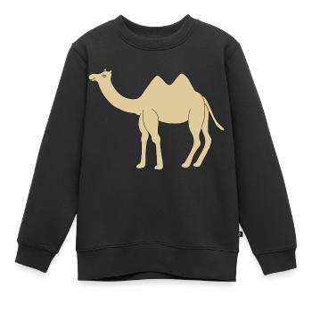 Einsames Kamel - Kinder Premium Organic Sweatshirt - Schwarz - Vorne - AI Model Kid Female (0cm)