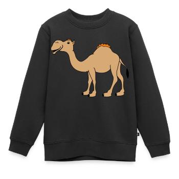 Chameau - Sweat Premium enfant bio - noir - Devant - AI Model Kid Female (0cm)