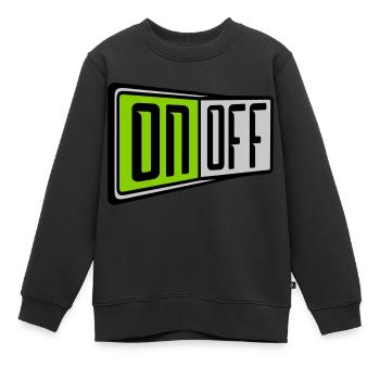 On Off Switch - Kids Premium Organic Sweatshirt - black - Front - AI Model Kid Female (0cm)