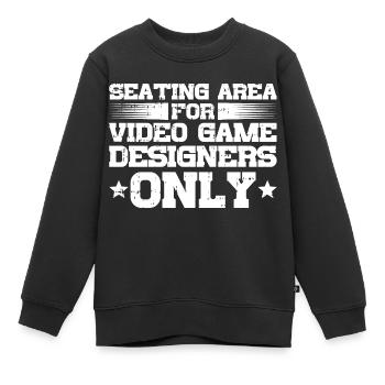 Video Game Designer - Kinder Premium Organic Sweatshirt - Schwarz - Vorne - AI Model Kid Female (0cm)