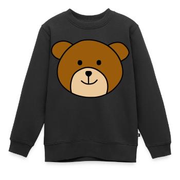 Cute bear - Kinder Premium Organic Sweatshirt - Schwarz - Vorne - AI Model Kid Female (0cm)
