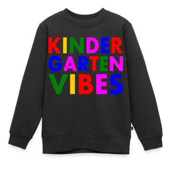 kindergarten vibes - Kinder Premium Organic Sweatshirt - Schwarz - Vorne - AI Model Kid Female (0cm)