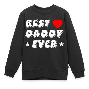 Vater - Kinder Premium Organic Sweatshirt - Schwarz - Vorne - AI Model Kid Female (0cm)
