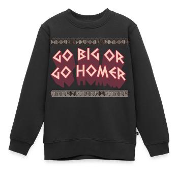 Antike Griechisches Mythologie und Griechischer - Kinder Premium Organic Sweatshirt - Schwarz - Vorne - AI Model Kid Female (0cm)