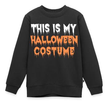 Ceci est mon costume d’Halloween t-shirt costume costume - Sweat Premium enfant bio - noir - Devant - AI Model Kid Female (0cm)