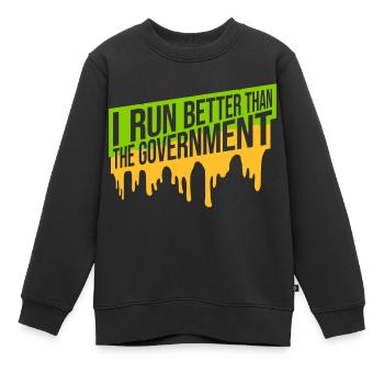 mieux fonctionner que le gouvernement - Sweat Premium enfant bio - noir - Devant - AI Model Kid Female (0cm)