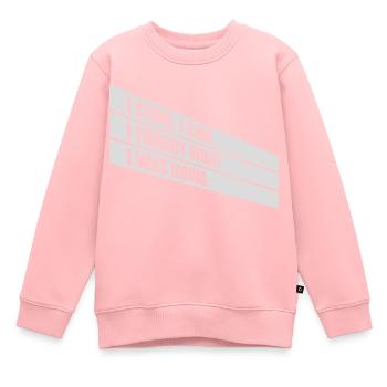 I came saw forget - Kinder Premium Organic Sweatshirt - Rosa - Vorne - AI Model Kid Female (0cm)