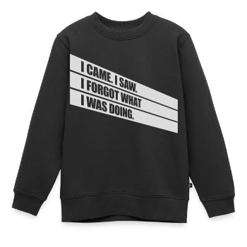 I came saw forget - Kinder Premium Organic Sweatshirt - Schwarz - Vorne - AI Model Kid Female (0cm)
