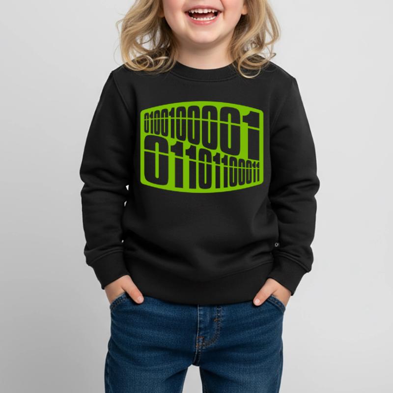 Binary Code Program Language Kids Premium Organic Sweatshirt